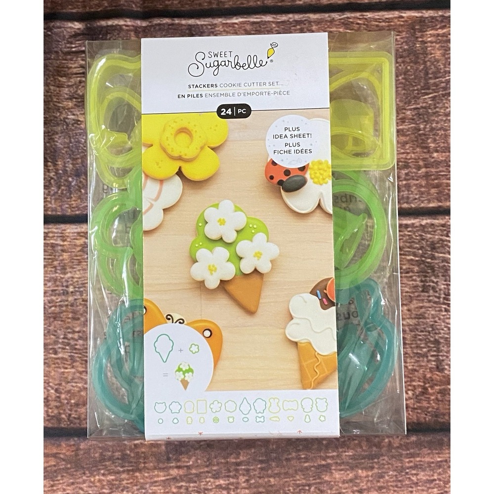 Sweet Sugarbelle Stackers Plastic Cookie Cutter Set  24 Piece NIB